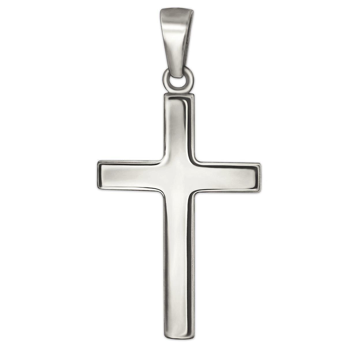 Kreuz Anhänger in 925/- Silber, schlicht